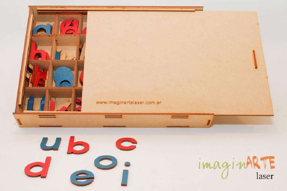 Alfabeto Montessori Imprenta minúsculas