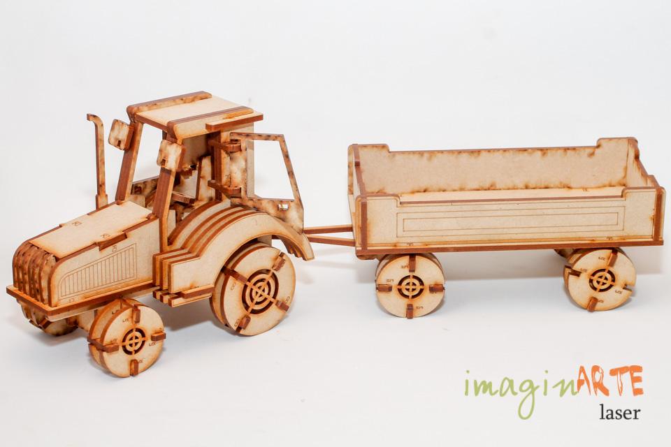 Tractor con acoplado