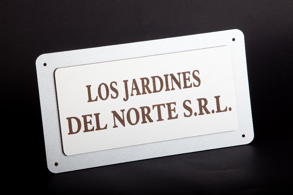 Cartel en MDF prepintado