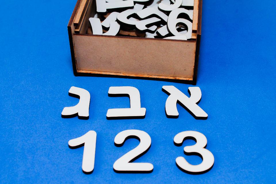 2 Alef Bet y numeros 4cm