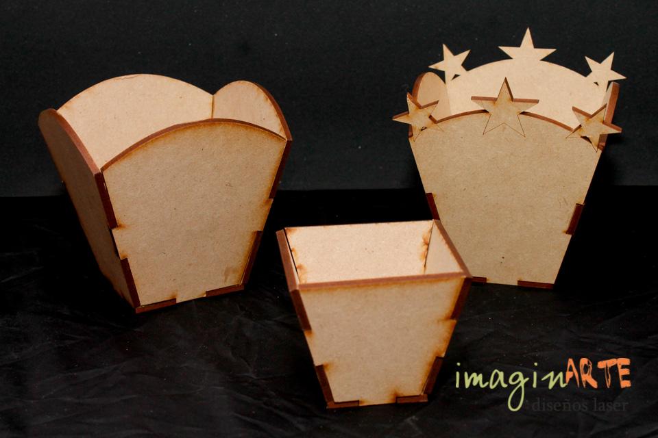 Cajas tipo maceta