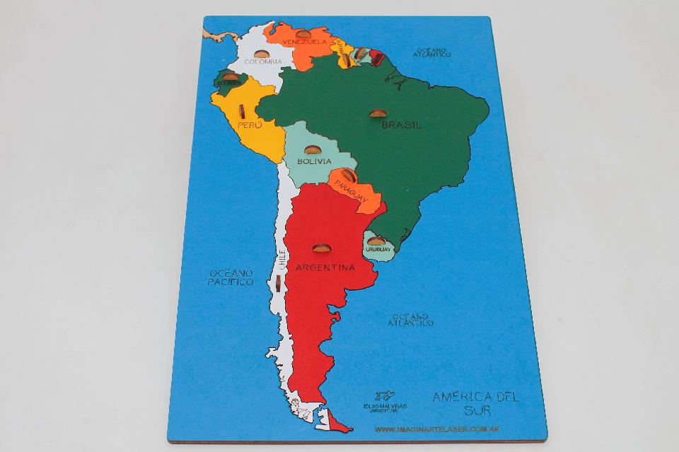 Mapa Puzzle Sudamérica