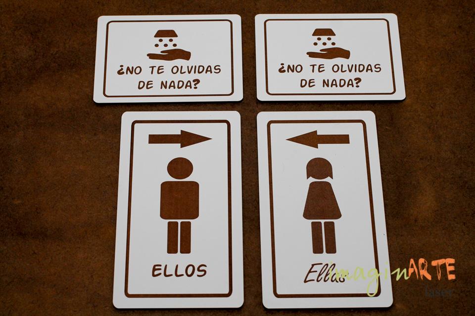 Carteles para sanitarios