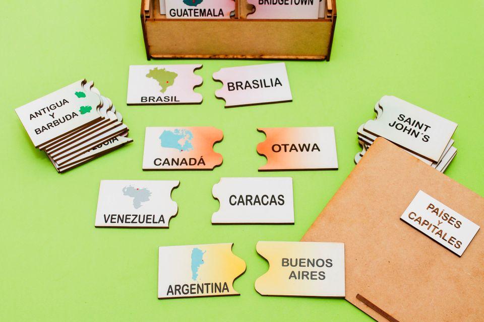 Puzzle paises y capitales
